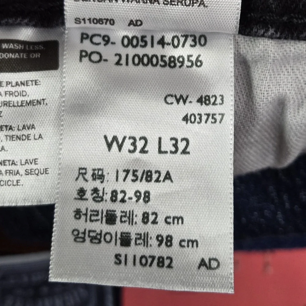 Levi's 514 Men‎ Jeans 32X32 Black Denim Straight Fit 28